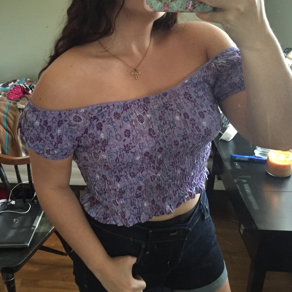 Purple crop top - Picture 2 of 3