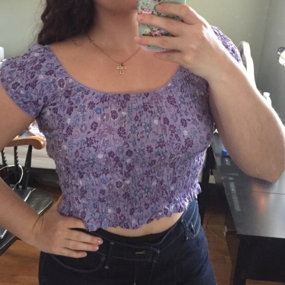 Purple crop top - Picture 3 of 3