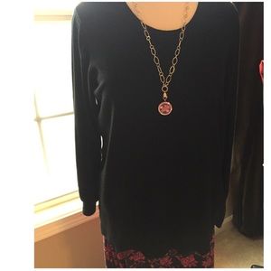 SALE Alfani LS black sweater