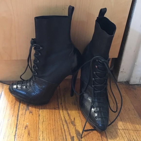 Donna Karan black boots