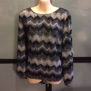 Black and white print shirt