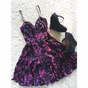 Aeropostale Pretty Little Liars plaid floral dress