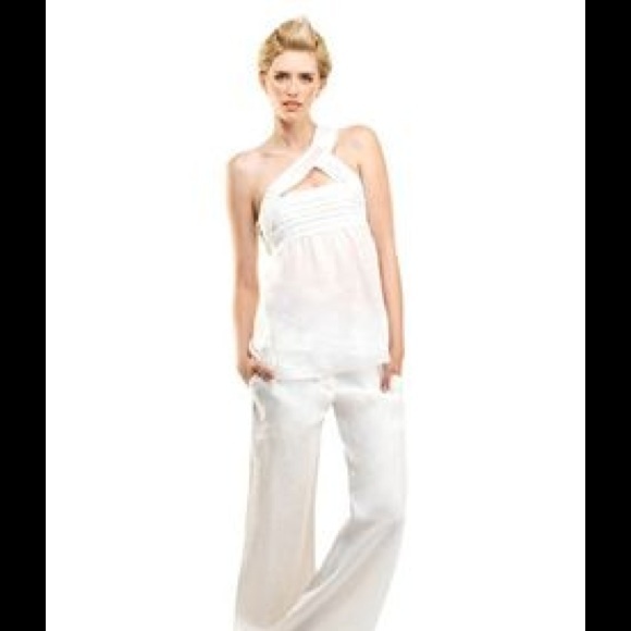 Max Studio Asymmetrical Pique Top Size XS