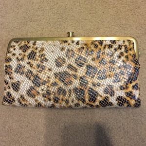 Hobo Leopard Cheetah Lauren Wallet/Clutch