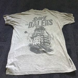 Light grey "Save the Daleks" short sleeve