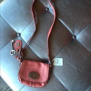 Fossil Maddox small flap rose cross body