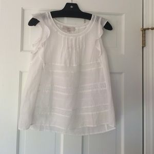 Loft white sheet tank top