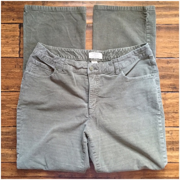 Straight-Leg Corduroy Pants