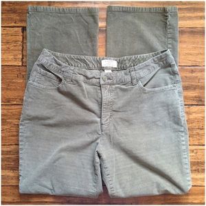 Straight-Leg Corduroy Pants