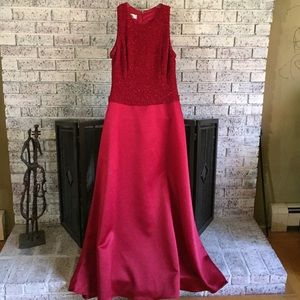 Patra red evening formal gown - Size 12.