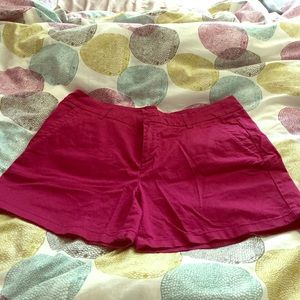 Liz Claiborne fuchsia shorts.