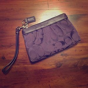 Coach Purple Wristlet