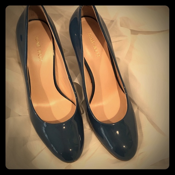 Blue heels by Nine West.