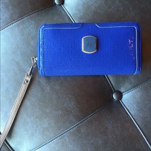 Guess wallet with wrist strap