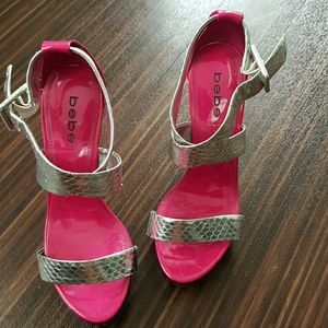 Bebe strappy heels