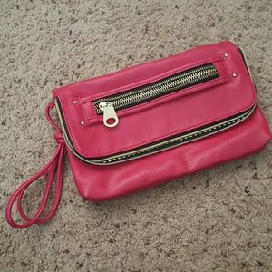 Hot Pink Clutch or Shoulder Bag