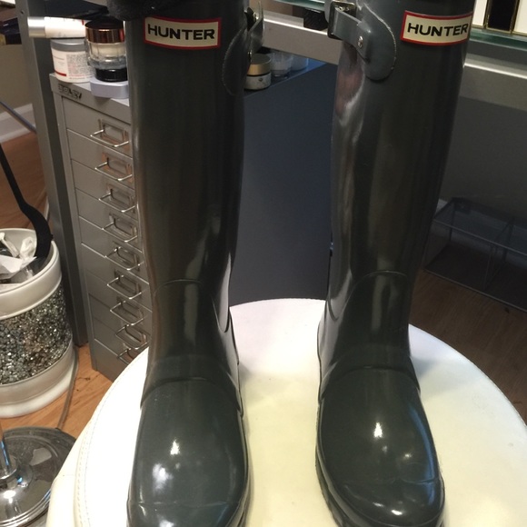 Grey Hunter rain boots