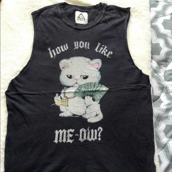 "How do you like meow" Unif tank