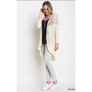 Cream Kimono Cardigan-Small/Medium & Medium/Large