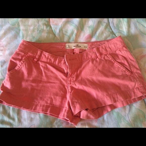 Hollister shorts color salmon size 0 w24