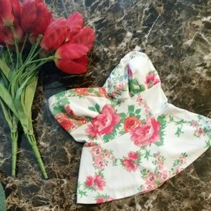 Adorable Floral Peplum Top