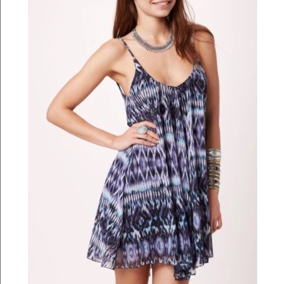 Blue Life Printed Babydoll Dress