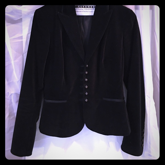 Black velvet jacket