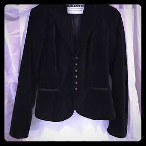 Black velvet jacket