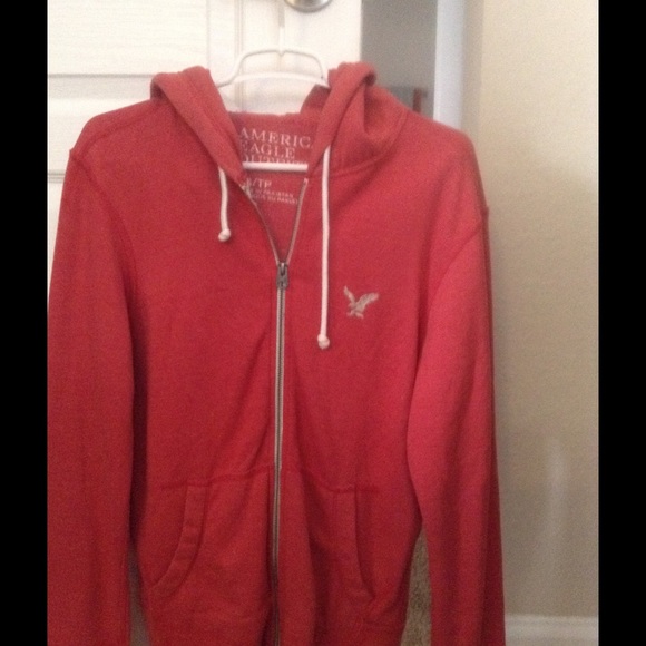 American Eagle Outfitters red zip up sweatshirt