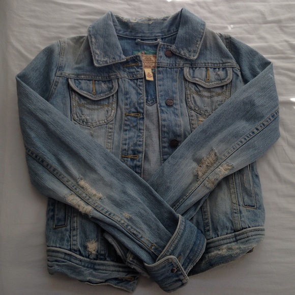 Abercrombie & Fitch Jackets & Blazers - A&F Distressed Jean Jacket NWOT