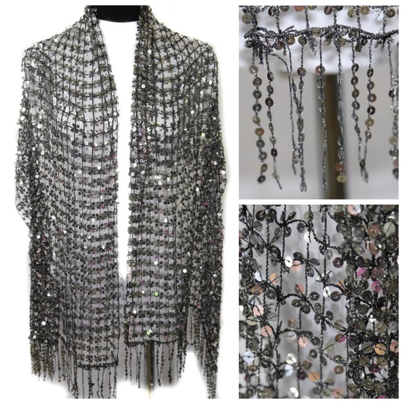 Full Sequin Scarf - Picture 2 of 3