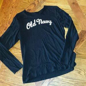 Long sleeve black tee