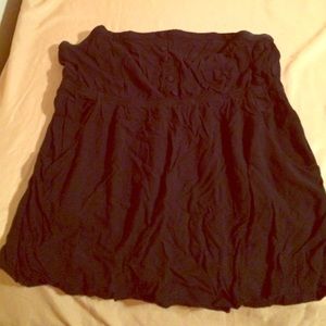 Black empire waist tubetop