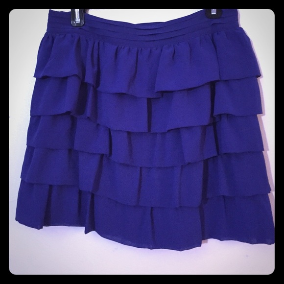 Royal blue Ruffle skirt