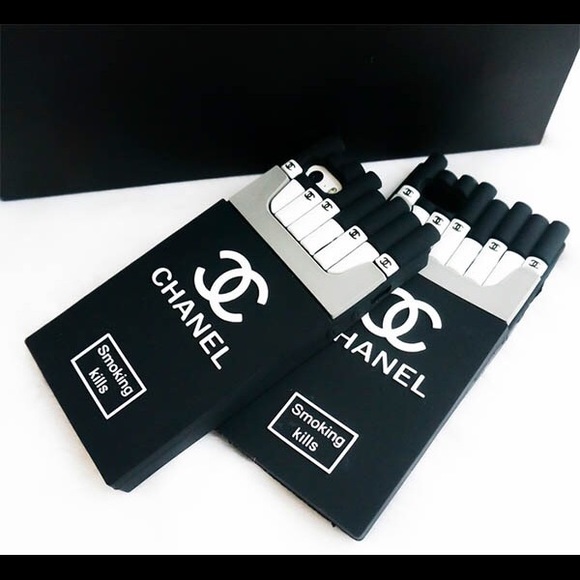 Accessories - Black/white Chanel logo iPhone 6 silicone case