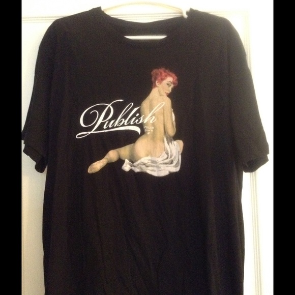 Men's black tee by Publish