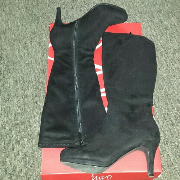 Suede tall boots