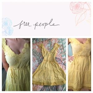 Free People Lace Crochet Dress