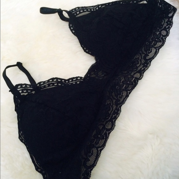 A flower print bralette
