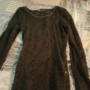 Maurice's Lace shirt, black