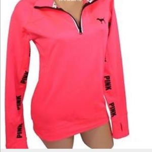 VS Pink Ultimate half zip up .