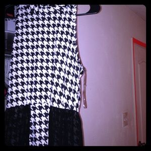 Black and white dress