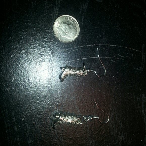 Cowboy Boot Dangling Earrings