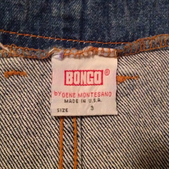 Denim skirt, side zip, vintage Bongo size 3 - Picture 3 of 4