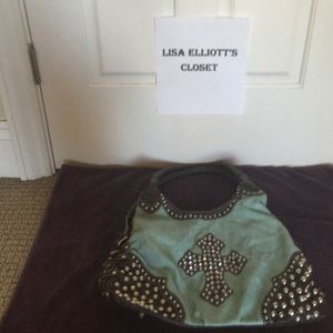 Women western turquoise purse