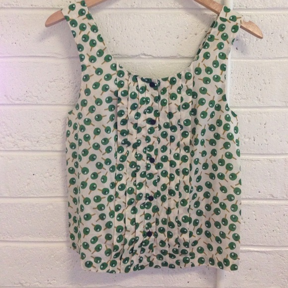 Anthropologie postmark ping pong tank, like new