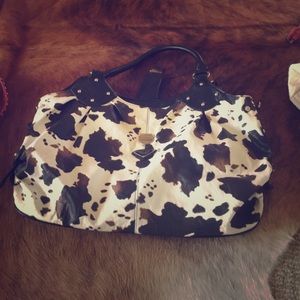 Western cow print purse