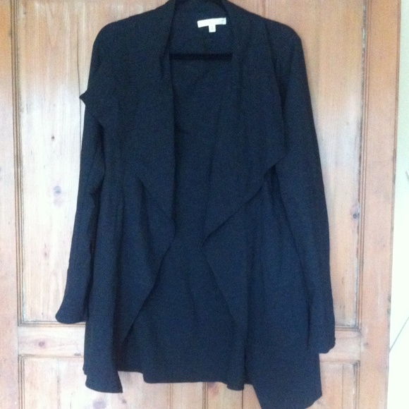 CAbi Sweaters - Cabi long charcoal gray cardigan