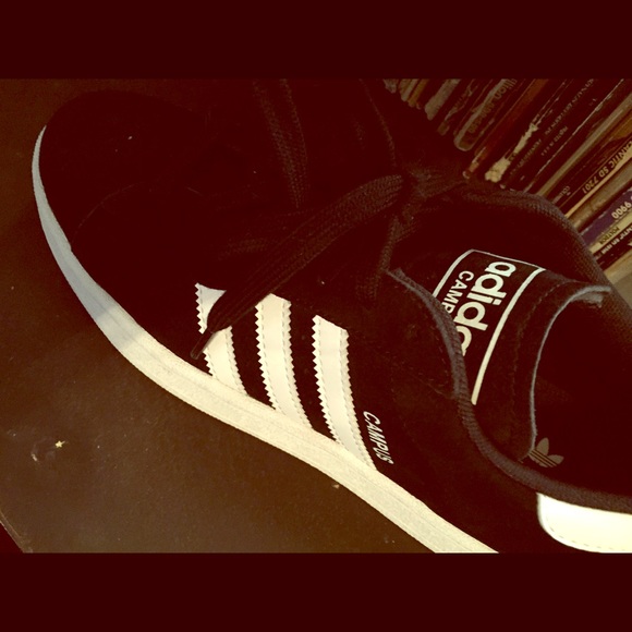 Adidas campus black and white originals