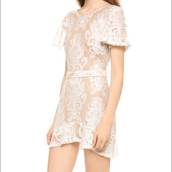 For Love and Lemons San Marcos white mini dress